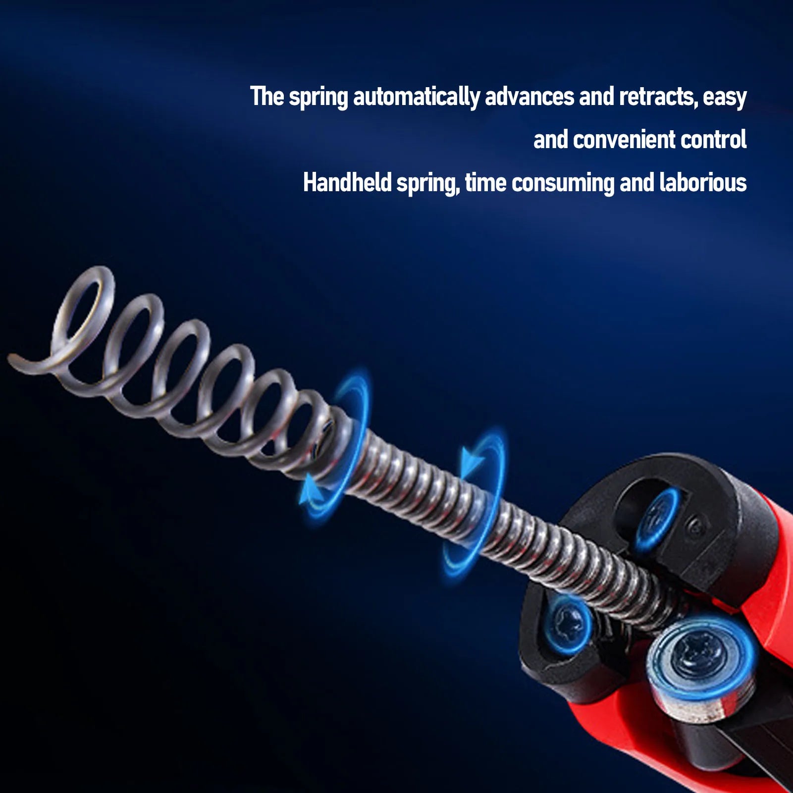 Drain Snake Manual Or Drill Powered 65 Manganese Steel Spring High Hardness Flexible Clog Remover for Toilet Kitchen Drain Snake