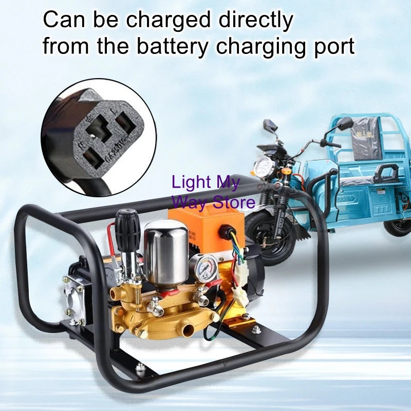 48-72V high-pressure triple-bar plunger pumps general-purpose dosing machine agricultural garden remote control dosing
