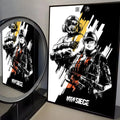 Game R-Rainbow Six Siege Poster Modern Aesthetic Canvas Wall Art Poster Cool Room Stuff Bedroom Decor