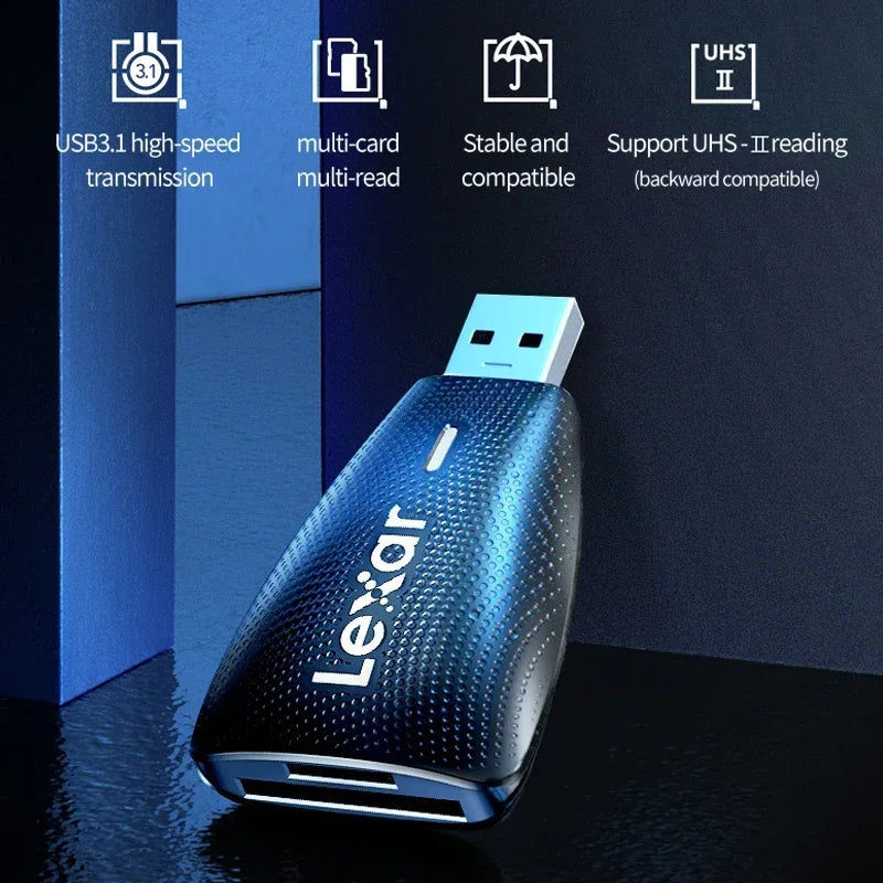 Lexar Card Reader USB 3.1 for SD Micro SD TF Memory Card Adapter for PC Laptop Accessories Smart Cardreader USB Flash Drive