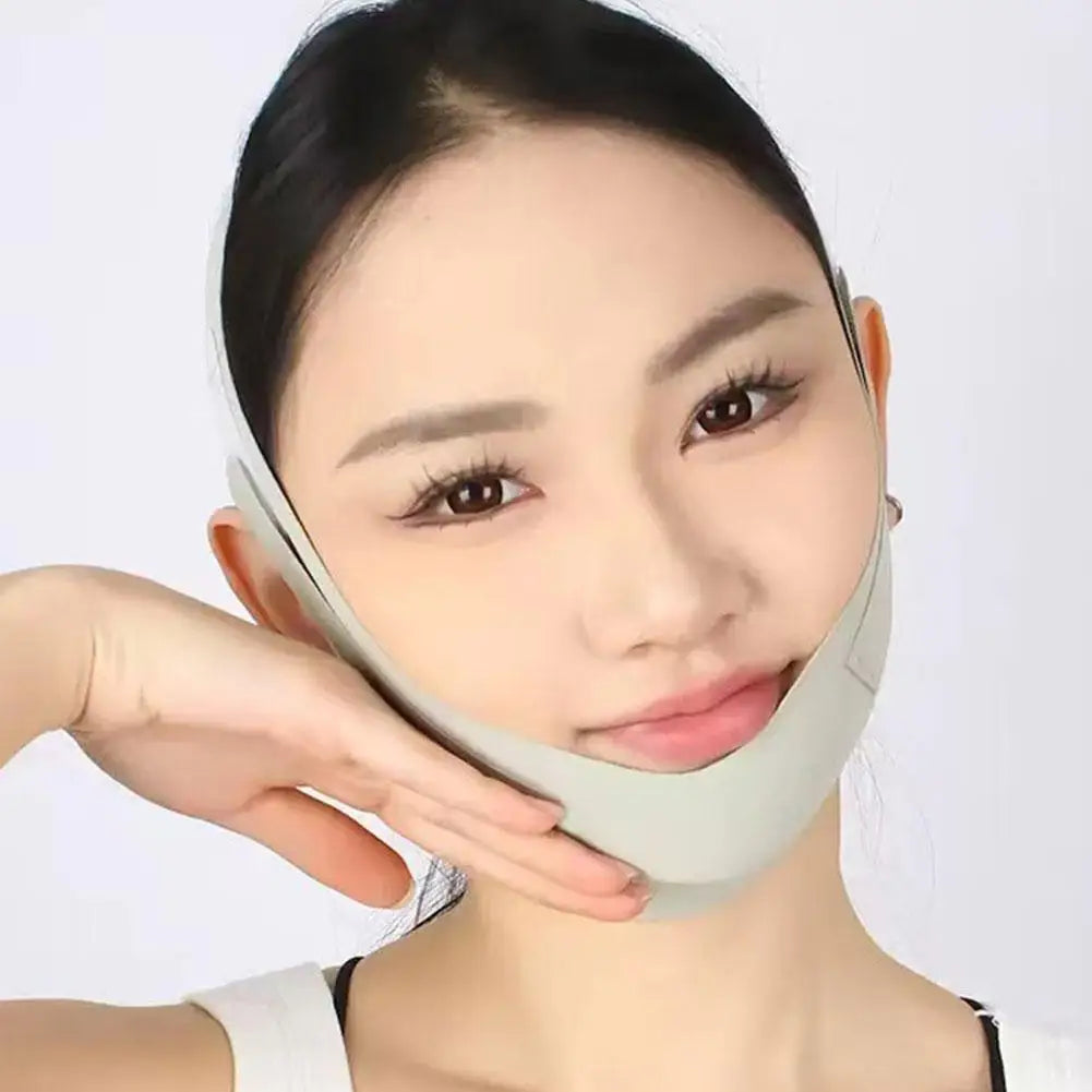 Full Face Shaping V Face Contour Lifting Facial Artifact Firm Nasolabial Folds Double Chin Improve Sleep Polyester Mask Bandage