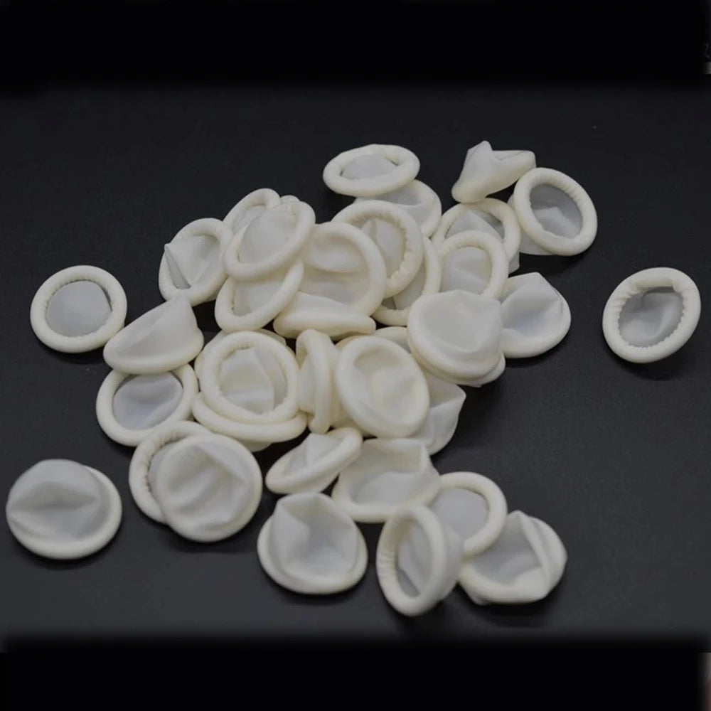 30/50/100PCS Finger Rubber Cots Protector Gloves Watch Repair Tool Natural Rubber Gloves Sterile Disposable Finger Cots