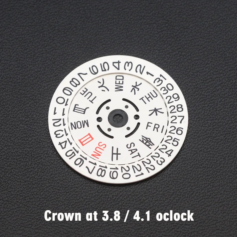 NH35 NH36 Japan Kanji Dial SKX007 Movement Date Week Wheel Crown at 3.8/4.1 New Balance Watch Repair Movt Dial
