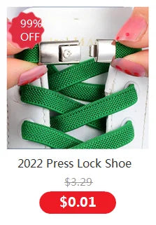 New Colorful Metal Shoelace Clip Press buckle Shoelaces Press Lock Shoes Accessories AF1 Sneakers Kits Metal Laces Tip