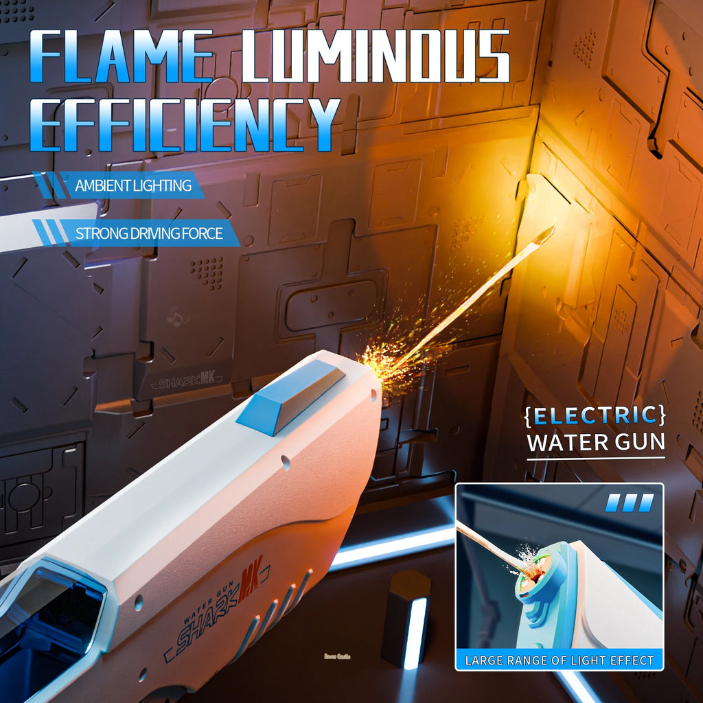 Summer High Pressure Electric Water Gun, Automatic Water For Outdoor Pool, Multiple People Fighting Games Water Toys