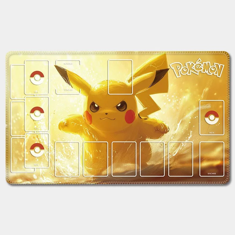 PTCG Pokemon Iono Rosa Eevee Snorlax Animation Characters Single Table Mat Battle Pad Classics Anime Collection Cards Toy Gift