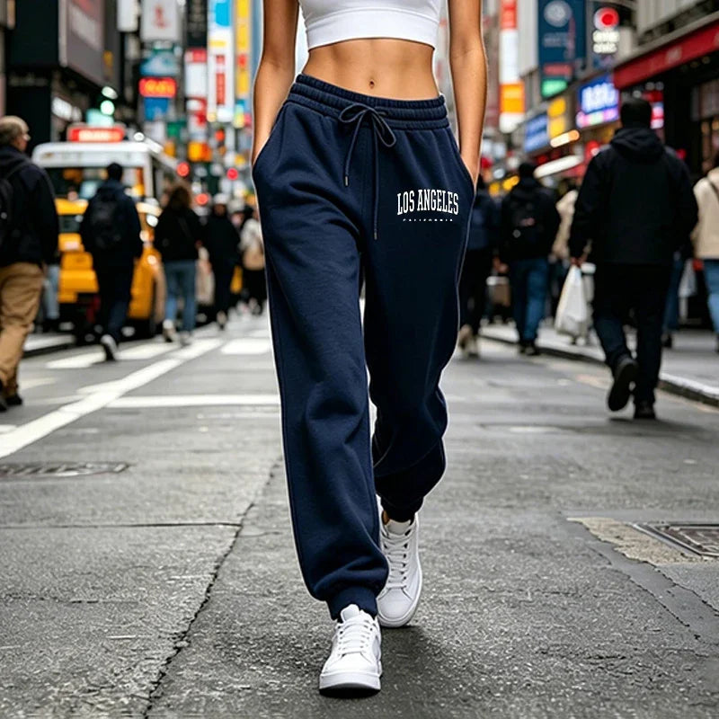 Versatile Womens Sweatpants Casual Sports Fitness Pants Outdoors Jogging Woman Clothes Trousers Daily Elastic Waist Sportswear