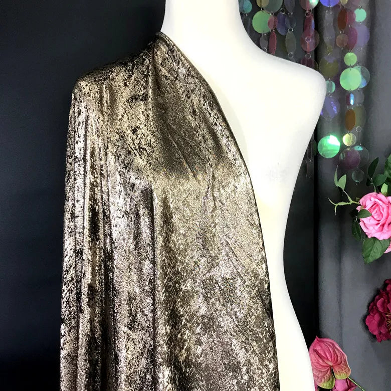 Soft Bronzing Velvet Fabric By The Meter for Dress Costumes Decoration Diy Sewing Designer Cloth Comfortable Glossy Black Blue