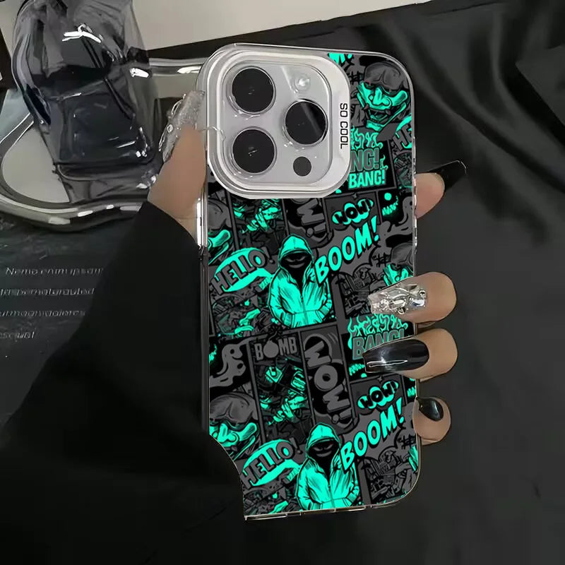 Blackened Clown Style Phone Case for Xiaomi Poco F6 F5 X6 X5 M6 Pro Mi 13 12 11 Lite 5G 14 13T 12T 14T Shockproof Bumper Cover
