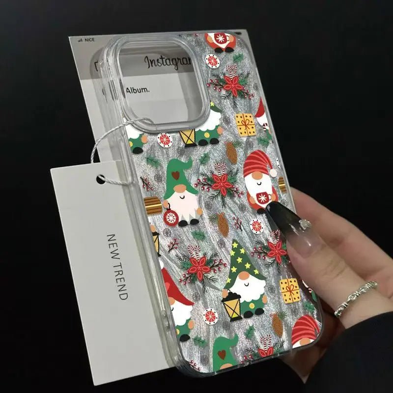 Christmas Tree Phone Case for iPhone 17 Pro 16 16e 15 14 13 12 11 Pro Max iphone Air Shockproof Bumper Cover Funda