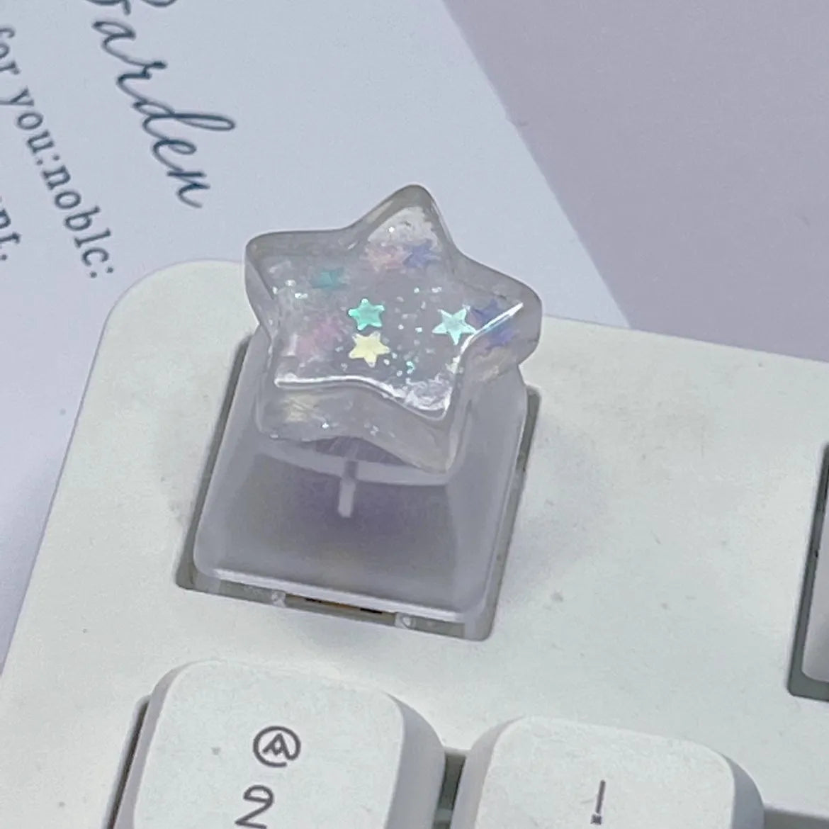 Keycap Games Backlit Cat Paw DIY Star Key Cap Mechanical Keyboards Keycaps for Mechanical Keyboards R4 Height Cherry MX Axis