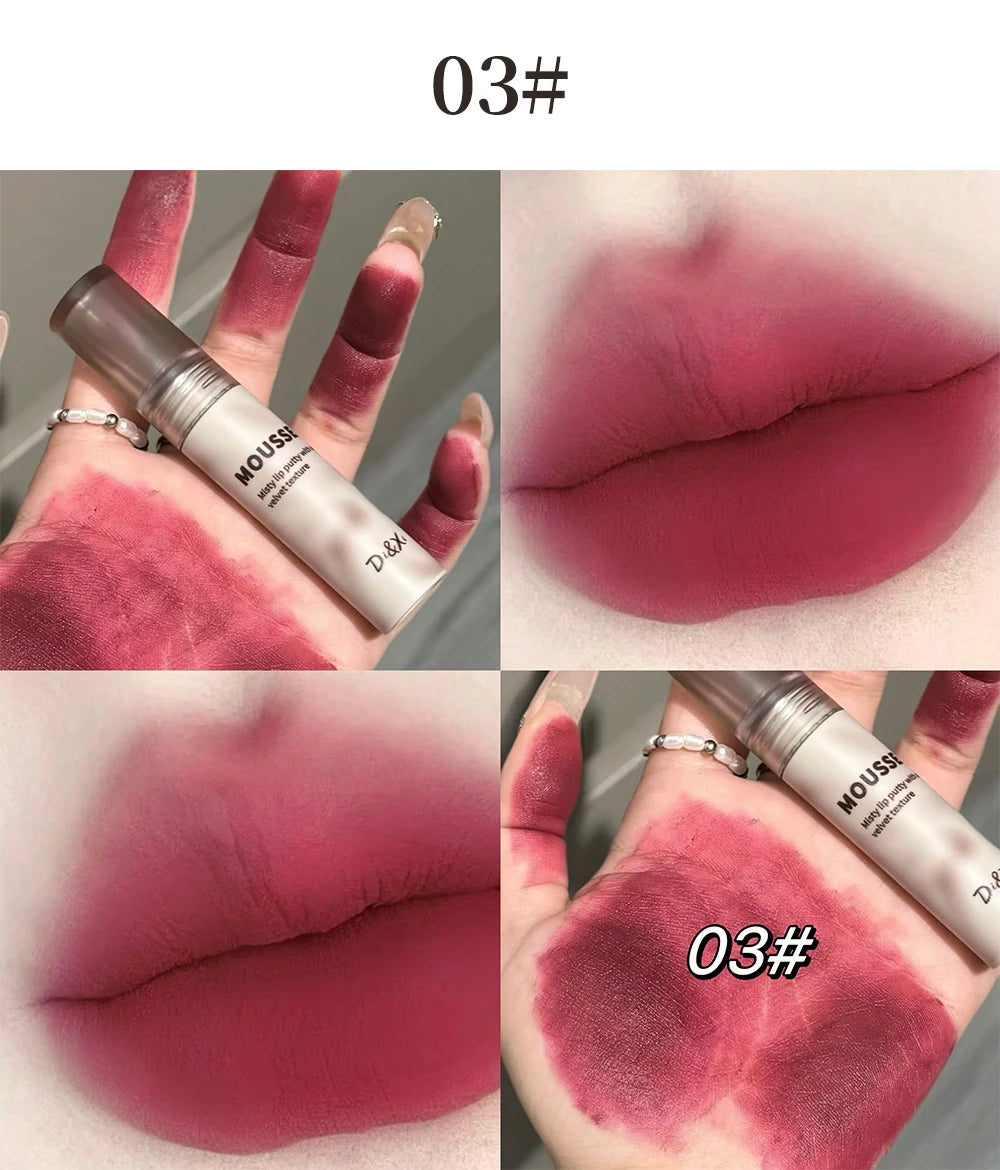 Retro Plum Vintage Lipstick Waterproof Lasting Smoky Nude Purple Matte Lip Mud Natural Black Chocolate Rose Red Lip Tint Makeup