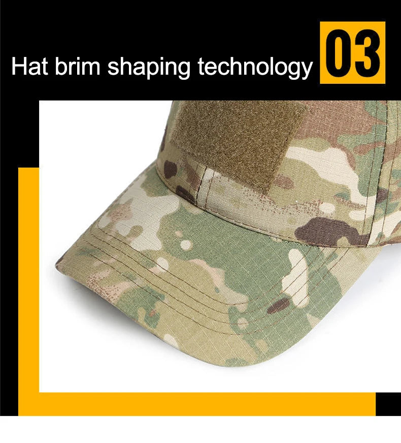 Camouflage Baseball Cap Outdoor Sports Hiking Fishing Hunting Caps Sunscreen Casual Sun Hats For Men Women