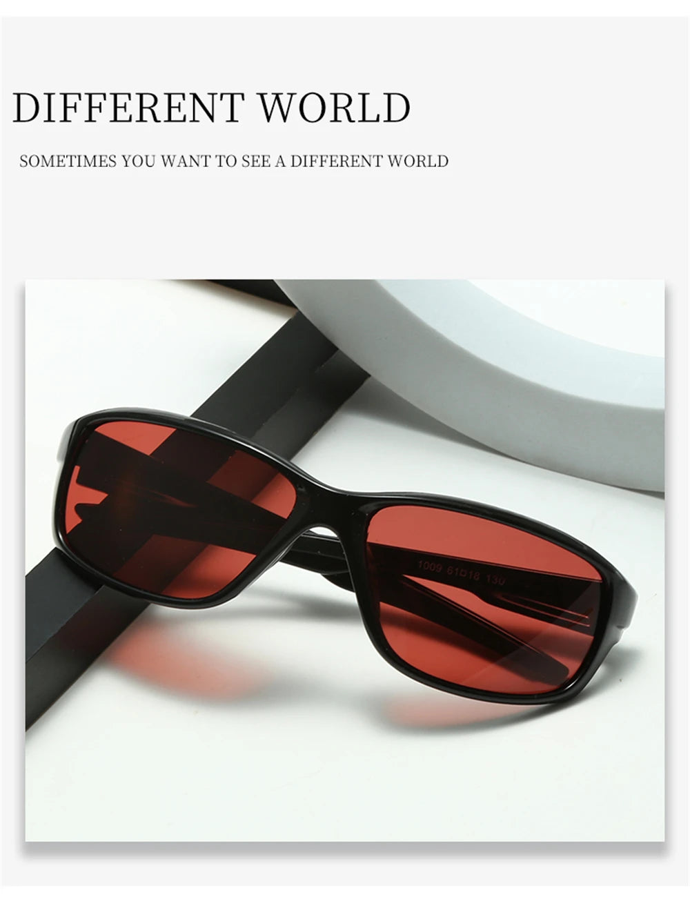VIVIBEE Red Fishing Sunglasses Polarized Men UV400 Ourdoor Anti Glare Goggles Women Easy Float Eyeglasses