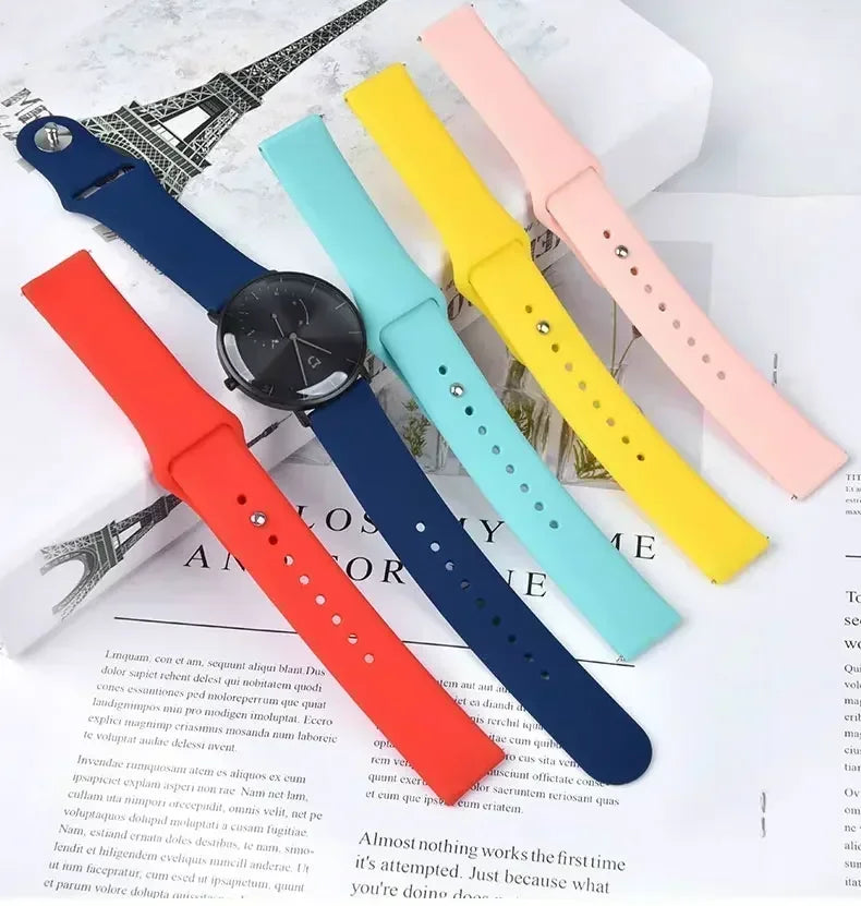 20mm 22mm Silicone Band For Amazfit GTR/GTS 2 3 4 Sport Band For Amazfit Active 2 Square/Balance 2/Cheetah Pro/Round/Bip 6 5 3