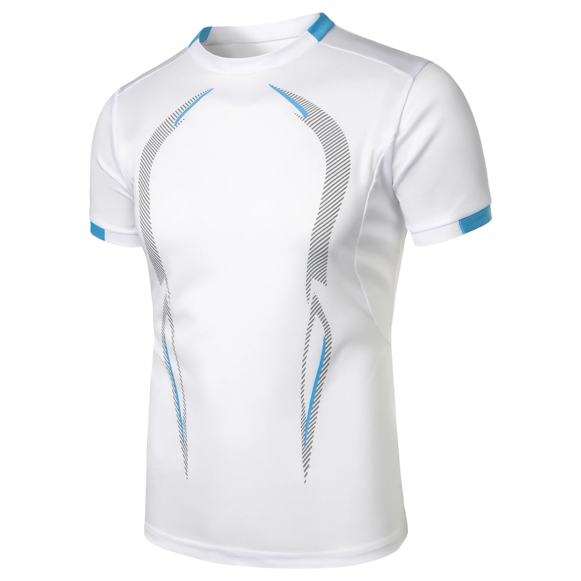 Summer men's fitness sports training Breathable short sleeve quick drying clothes men's sports fashion short sleeve T-shirt