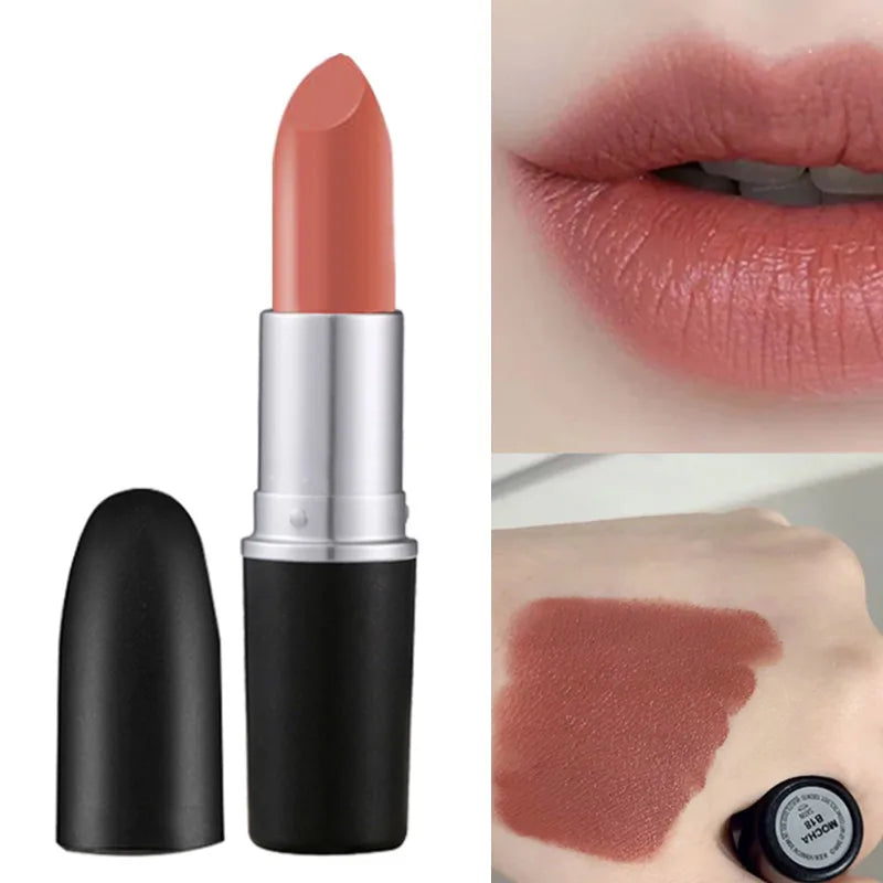 High Quality Brand Lips Long-lasting 3g Rouge a Levres Velvet Teddy Chili Kinda Sexy Whirl Matte Lipstick