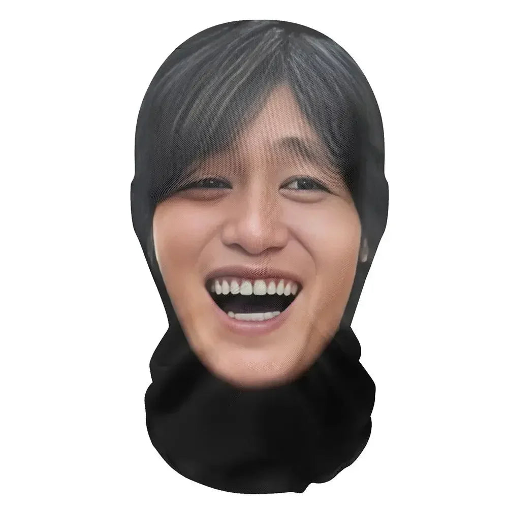 Kanye Mask 3D Printed Elastic Mesh Full Face Mask For Men Women Cosplay Headwear Hip Hop Fashion Balaclava Hood Hat Headgear