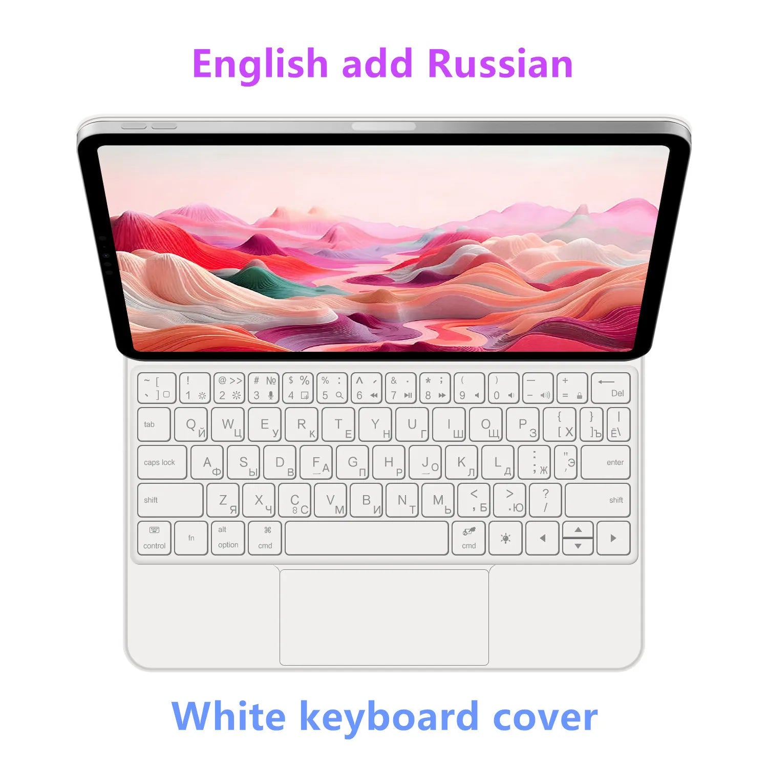 iPad Keyboard Magic Keyboard for iPad 10 iPad Pro 11 Air 11 5 6 7 Spanish Russian Korean Portuguese Hebrew Deutsch Japanese TY1