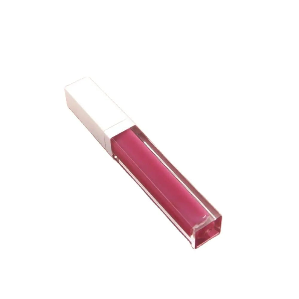 5ML Empty Lip Gloss Tubes Square Lip Balm Bottles,White,Black Cap Refillable Plastic Liquid Lipstick Container