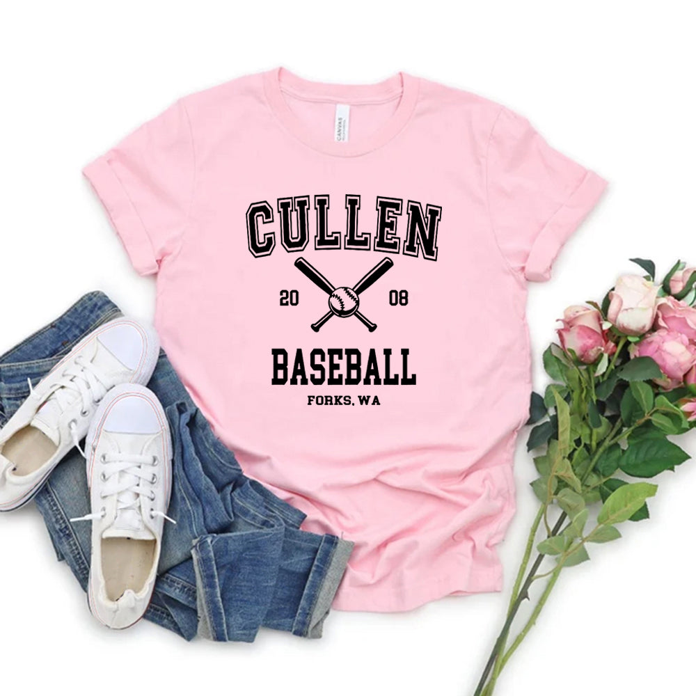 Twilight T Shirt Forks T-shirt Cullen Baseball Shirt Unisex Women Men Tshirts Graphic Tee Streetwear Women Top Crewneck Tshirts