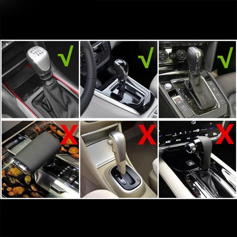 Car Shift Handle Cover Leather Shift Knob Decor Protective For Subaru Impreza Forester Outback Legacy Crosstrek XV Leone WRX BRZ
