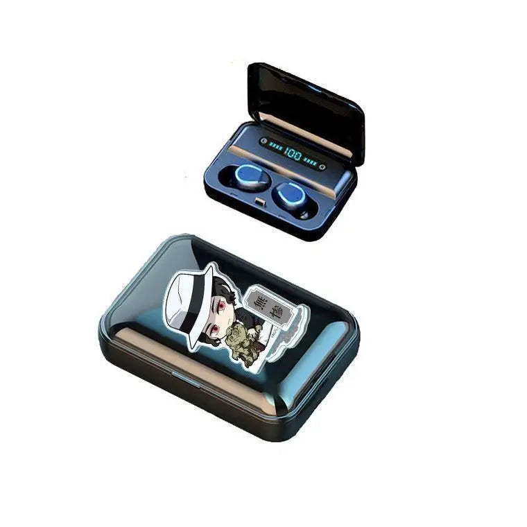 Demon Slayer Kamado Tanjirou Kamado Nezuko Cartoon Cute Bluetooth Headset Sports Fitness Convenient Wireless Charging Headset