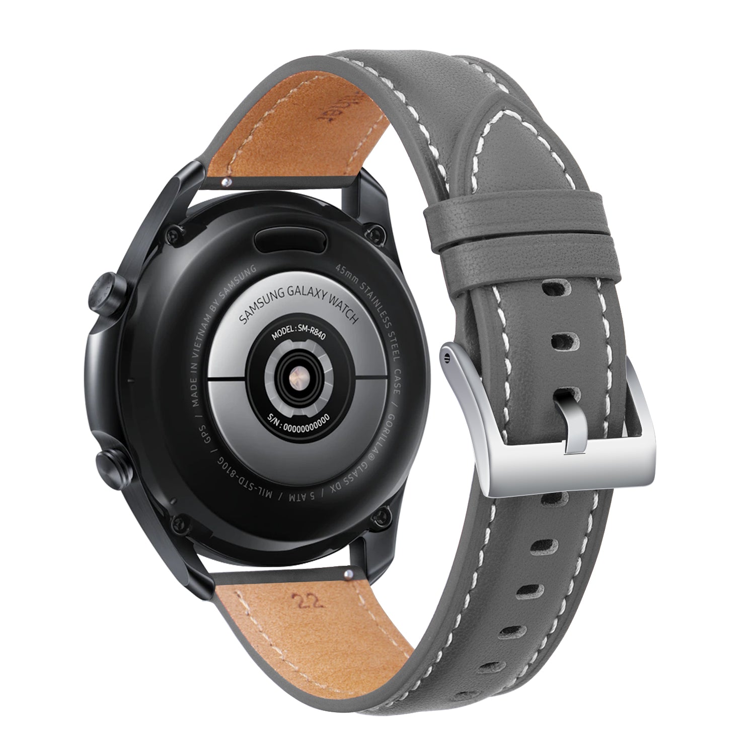 20mm Leather Strap for Samsung Galaxy Watch 3 41 45mm Active 2 Gear S3 22mm Bracelet For Huawei Watch GT2 46mm Replacement Band