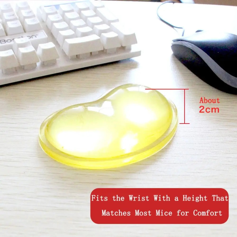 1PC Silicone Wavy Comfort Gel Computer Mouse Hand Wrist Rests Support Cushion Pad Fashion Heart-shaped Wrist Pad Hand Pillow