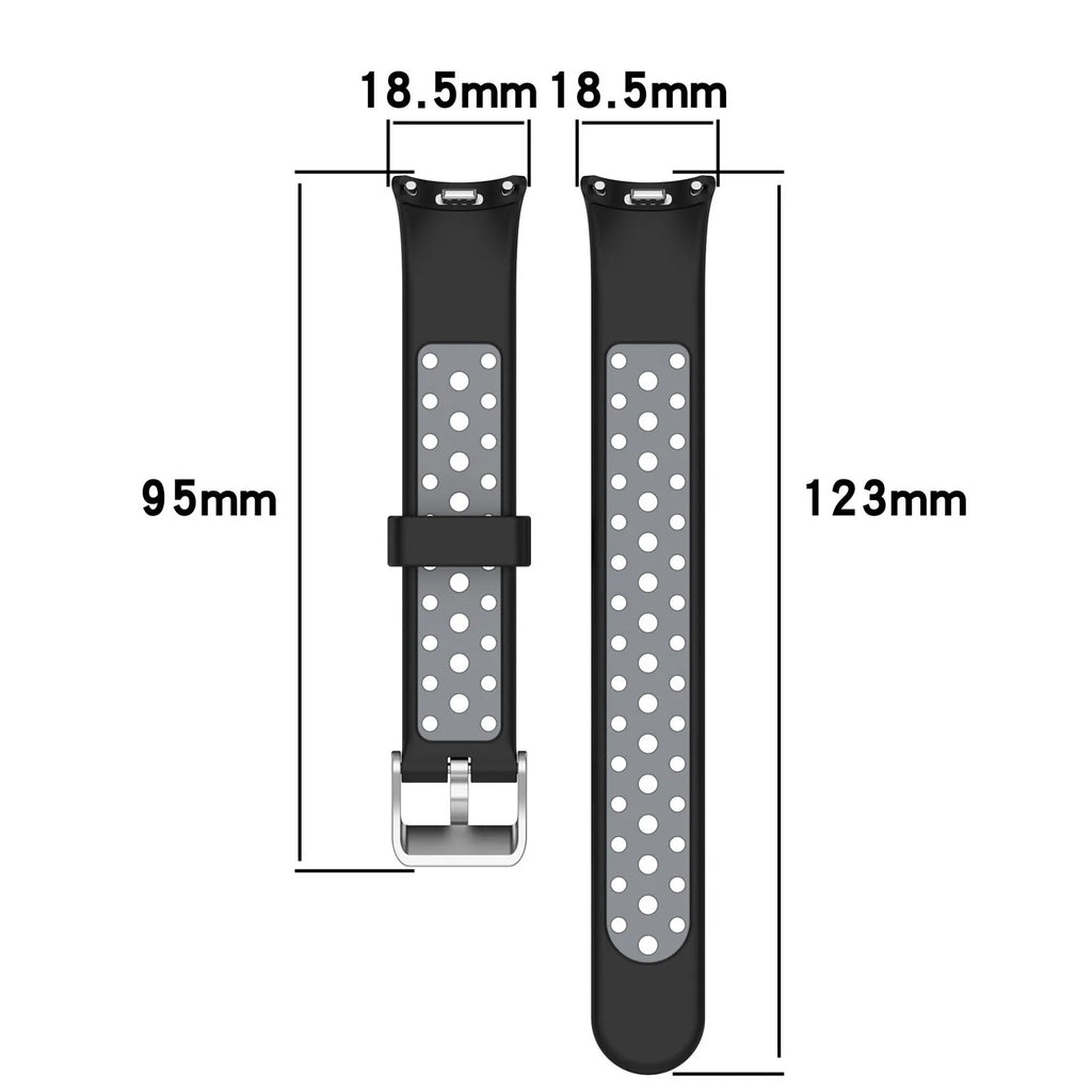 Silicone Watch Strap For Xiaomi Band 9 8 Two-Color Breathable Smart Watchband Replacement Bracelet for Xiaomi Mi Band 8 9 Strap