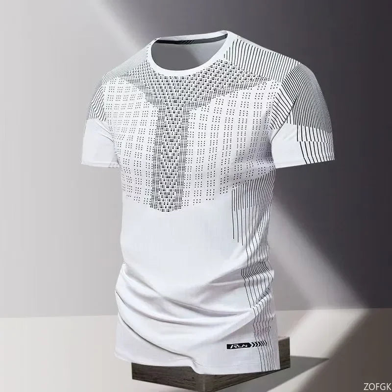2026 Summer Quick Drying Clothes 3D Printed Men's T-shirt, Oversized Loose Round Neck Short Sleeved Shirt