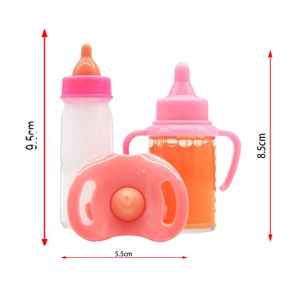 Baby Disappearing Doll Feeding Set Wear For Reborn Baby Doll, Multiple Baby Doll Accessories, Children Best Birthday Gift.