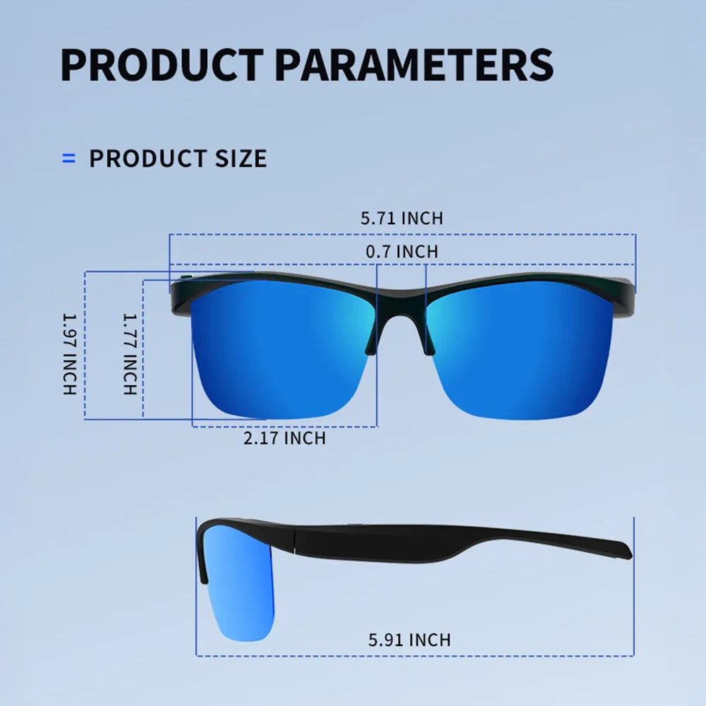 Smart Bluetooth Glasses Sunscreen Goggles Outdoor Sport Travel Driving Motorcycle Eyewear with Call/Music Function