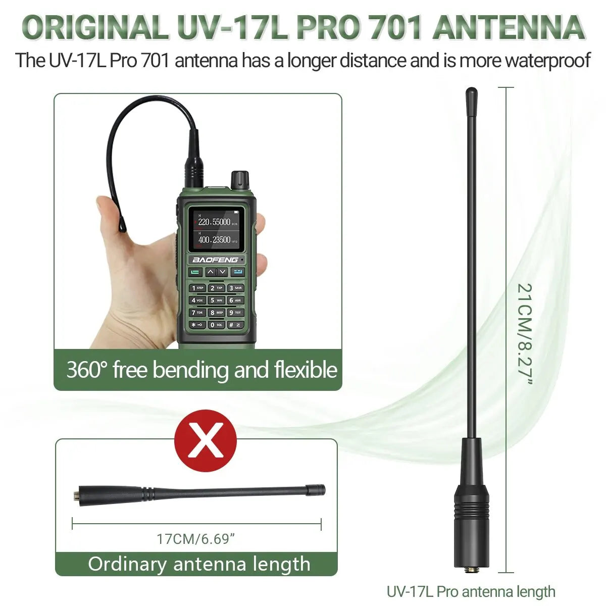 Baofeng UV 17 Pro Wireless Copy Frequency Walkie Talkie 16 KM Long Range Flashlight Type-C Charger Ham Radio UV 17 Pro L K5 5R