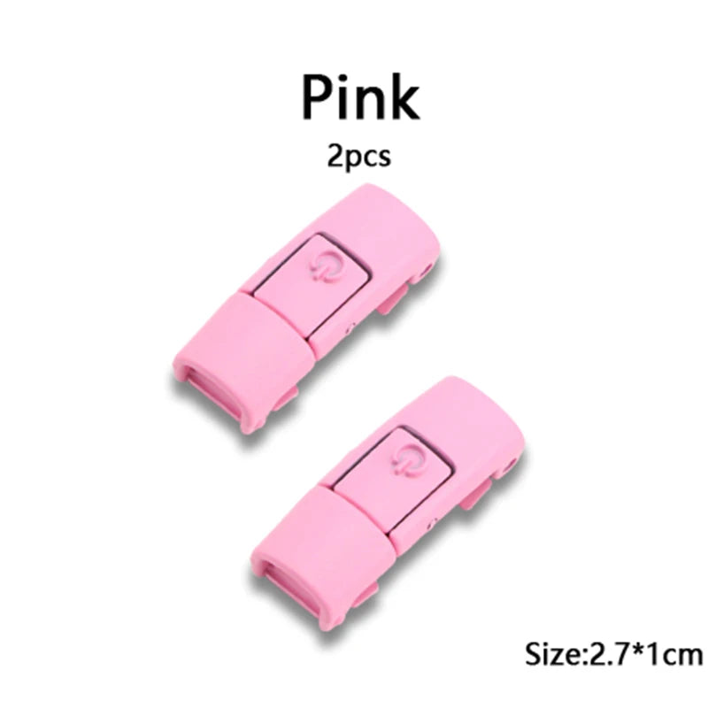 New Colorful Metal Shoelace Clip Press buckle Shoelaces Press Lock Shoes Accessories AF1 Sneakers Kits Metal Laces Tip