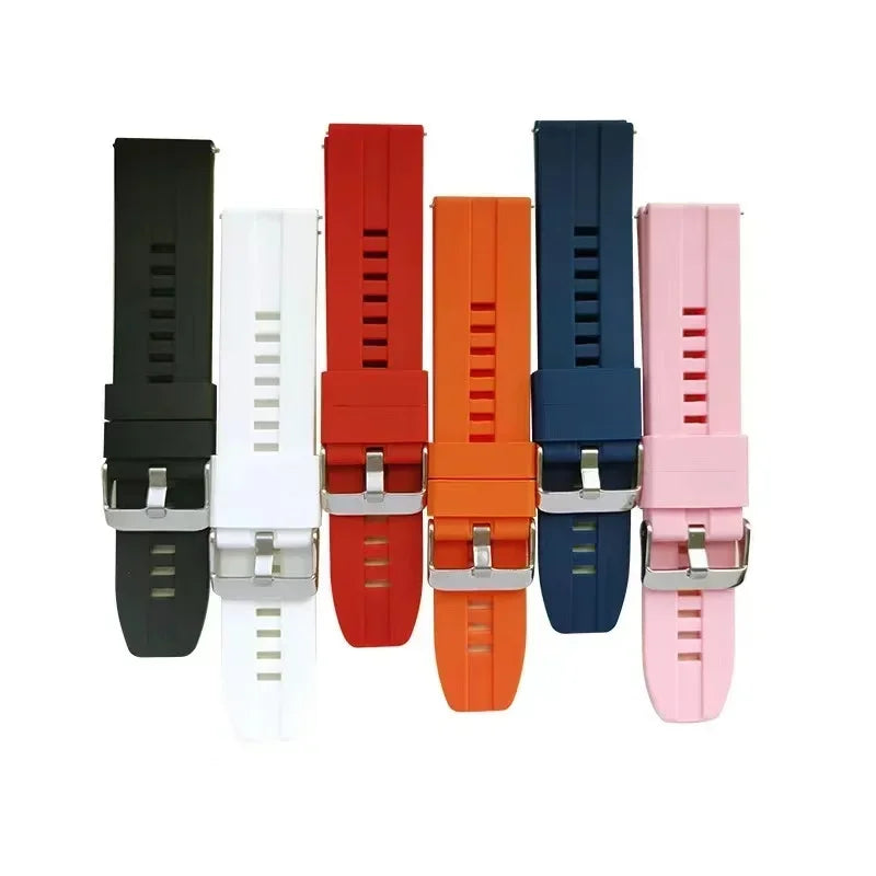 Silicone Breathable Band For Fossil gen 6 44mm Gen6 5 5e/Gen 5 LTE 45mm Strap Bracelet Replacement 20mm 22mm Sports Accessorie