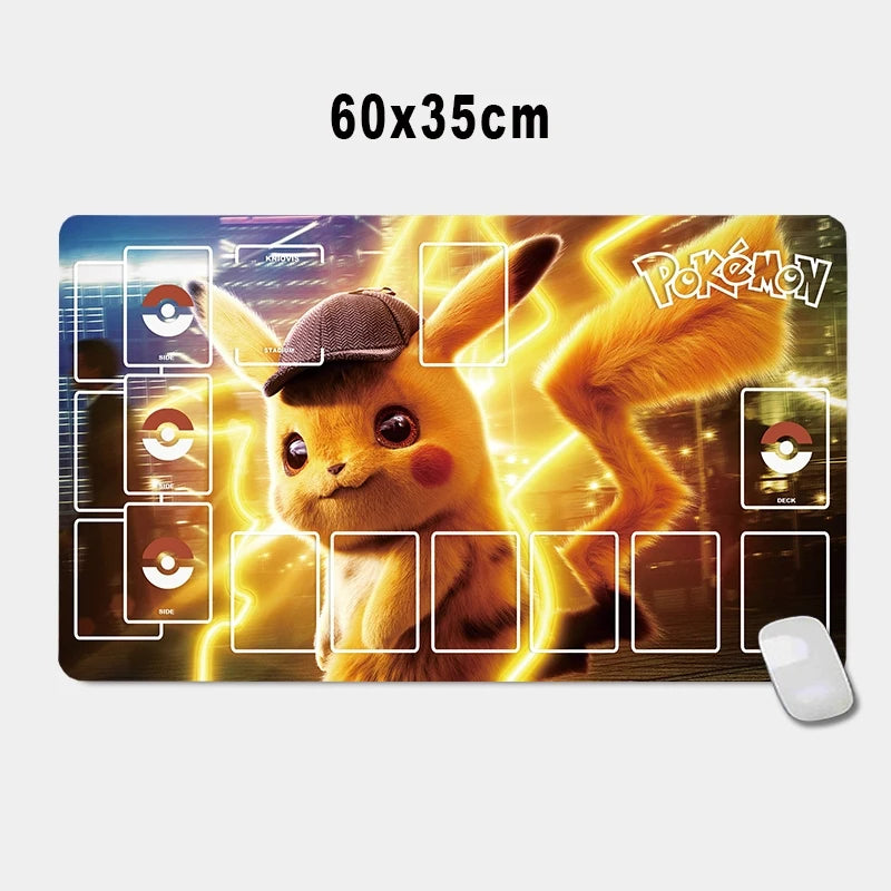 PTCG Pokemon Iono Rosa Eevee Snorlax Animation Characters Single Table Mat Battle Pad Classics Anime Collection Cards Toy Gift