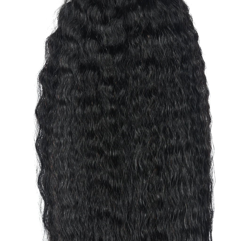 2 Bundles Human Braiding Hair for Boho Braids Brazilian 100% Human Hair Kinky Straight Bulk Human Hair for Braiding 100G