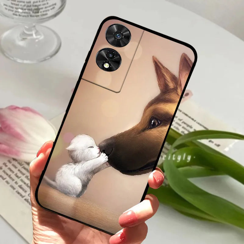For TCL 505 Case TCL 50 SE / 50 5G Silicone Shockproof Soft Phone Cover for TCL 505 Case Funda Cute TPU Coque Protective Shell