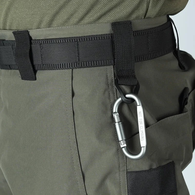 Gift belt Men's Operator Elastic Tactical Ripstop Workout Outdoor Cargo for Men Cycling Hiking Fishing Casual Shorts