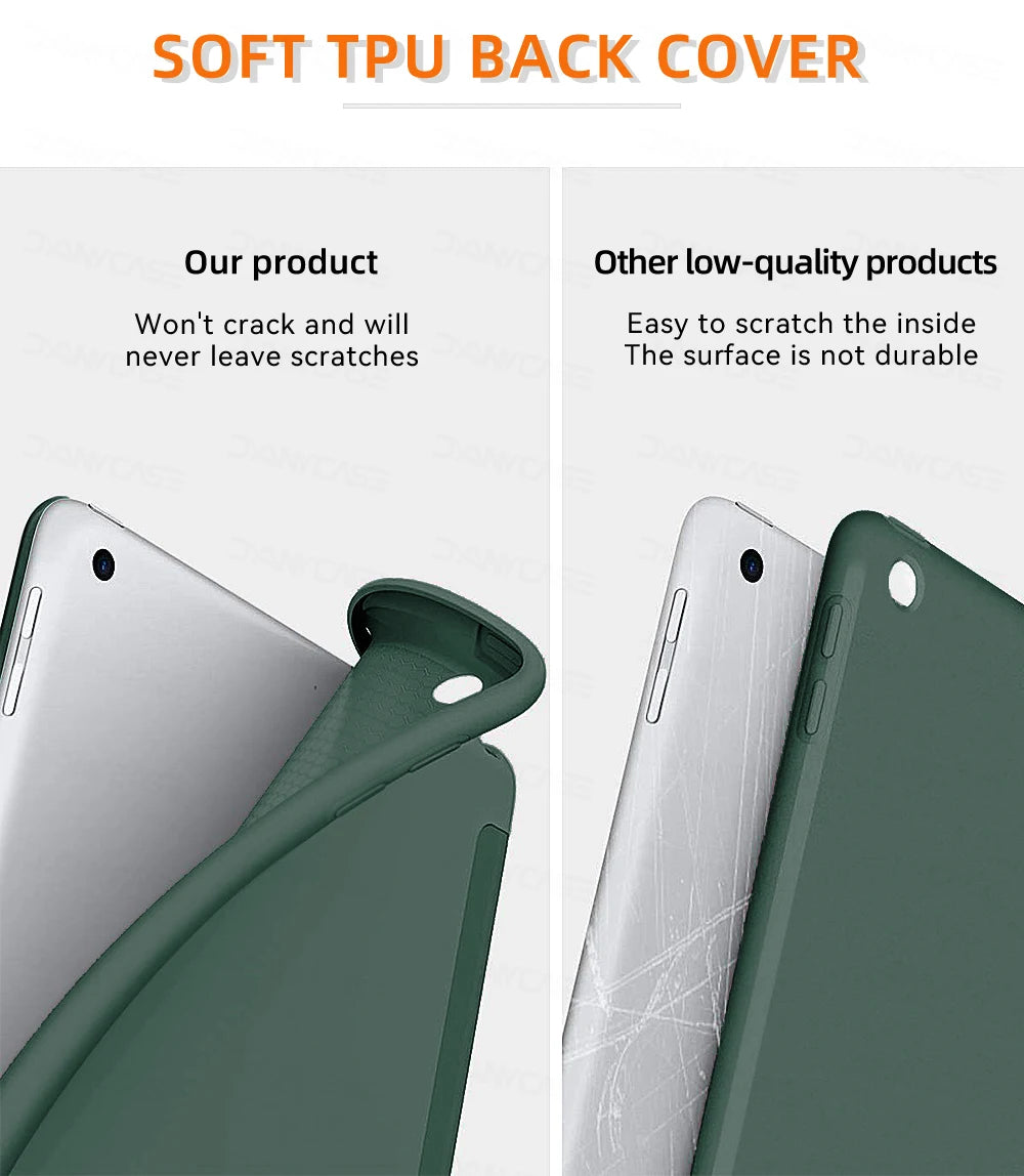For ipad 10th generation case For iPad Air 6 M2 2024 11in 13in M4 Pro 11 12.9 Air 4 5 10.9 iPad 10.2 7 8 9th 9.7 mini 6 7 Cover