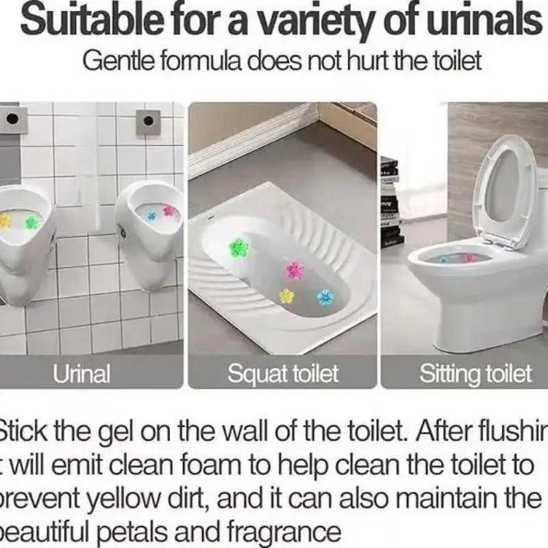 Toilet Flower Fragrance Bathroom Deodorizer, Bowl Cleaner Toilet Wand Refills, Cleaning Supplies, Toilet Cleaning Tools