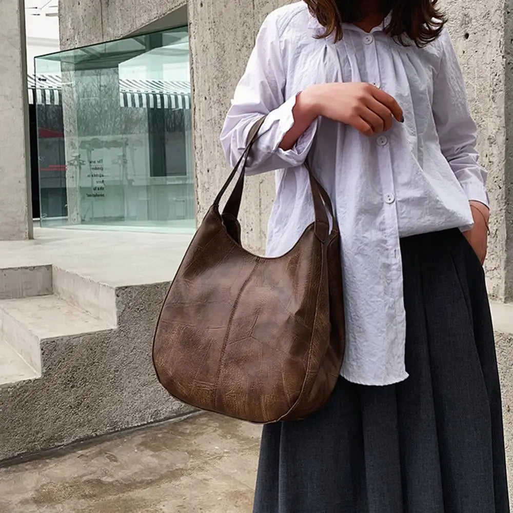 Women's Handbags Vintage Luxury Leather Shoulder Bag Designers Large Bag Modern Fashion Brand Female