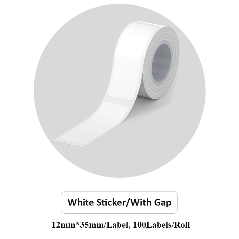 1Roll Adhesive Label Maker Paper for MAKEID M1/L1/E1 Mini/Mini HD Laminated Office Labeling Tape