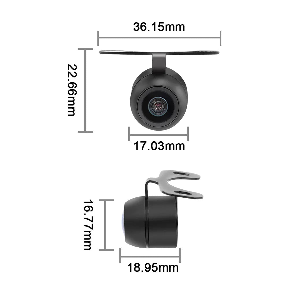 Video reversing camera HD 4Pin Butterfly HD night vision waterproof sunscreen reversing camera night vision
