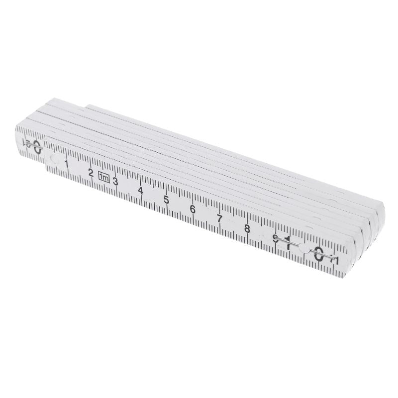 Folding Ruler Metric Measurements Lightweight Composite Construction Ruler 1M 2M for Craftsman Carpenters  EDC Tool Accessories
