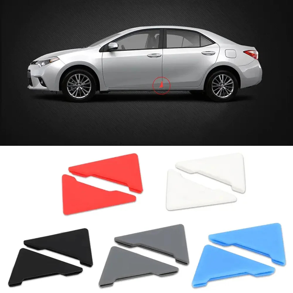 2pcs Silicone Car Door Corner Covers Anti Collision Protectors Auto Car Door Bumper Anti Scratch Car Exterior Accessories Parts