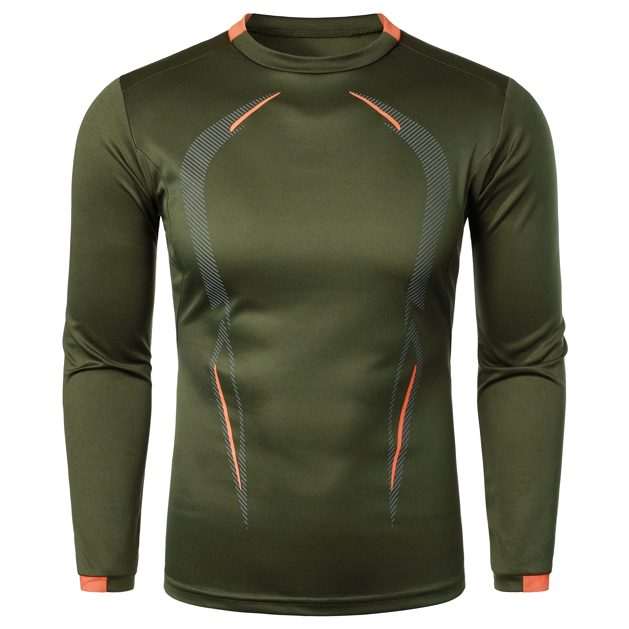Summer men's fitness sports training Breathable short sleeve quick drying clothes men's sports fashion long sleeve T-shirt