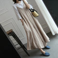 Johnature Summer New Cotton Linen Large Size Women Jumpsuits 2025 Solid Color Spaghetti Strap V-neck Loose Casual Playsuits