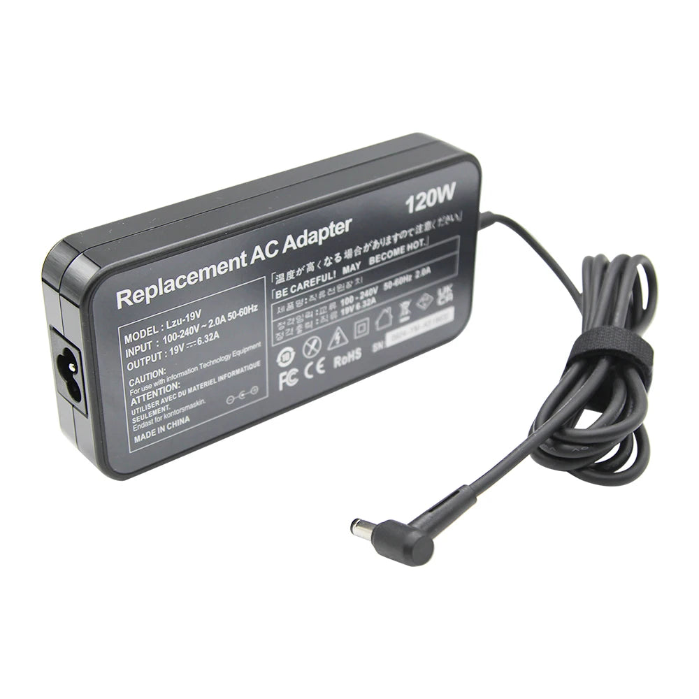 120W 19V 6.32A 5.5*2.5MM Laptop Adapter  Power Supply For TOSHIBA ACER ASUS N550 K53 N750 N500 N56V N53S G50 N55 ADP-120RH